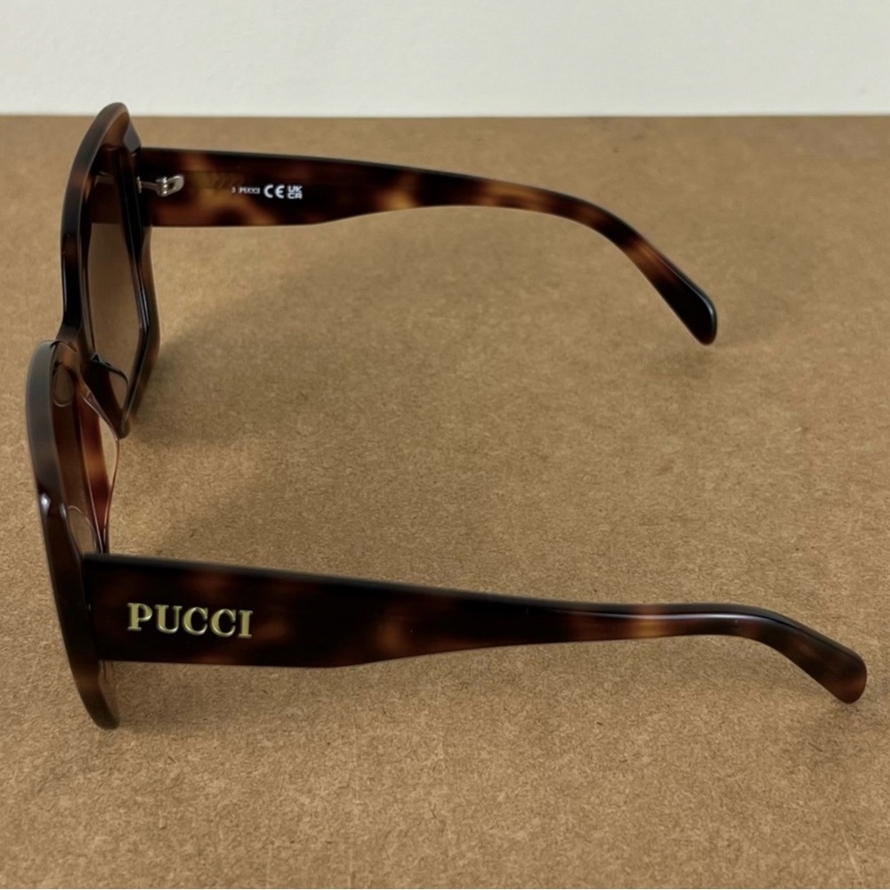 NEW EMILIO PUCCI TORTOISE BUTTERFLY SUNGLASSES - Picture 3 of 9